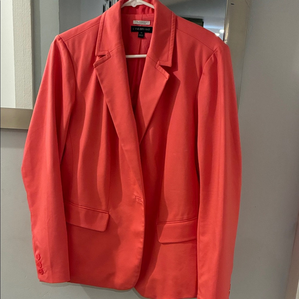 Lane Bryant Coral Blazer